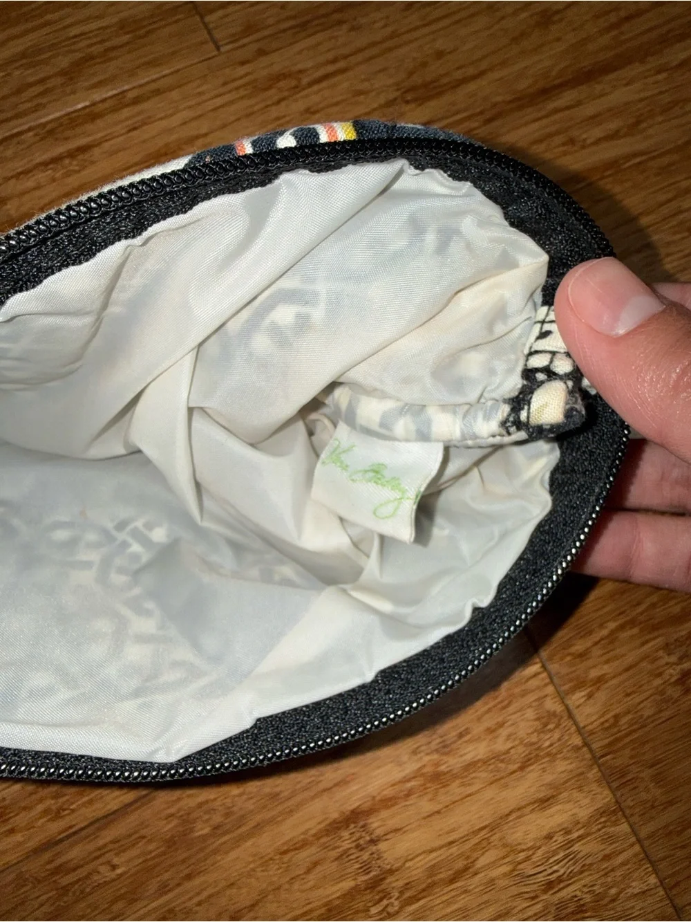 Vera Bradley Yellow Floral Quilted Pouch